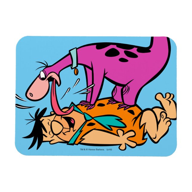 Ímã Dino Licking Fred Flintstone (Horizontal)