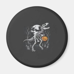 Imã Dinosaur Esqueleto Halloween Abóbora Cemitério Des