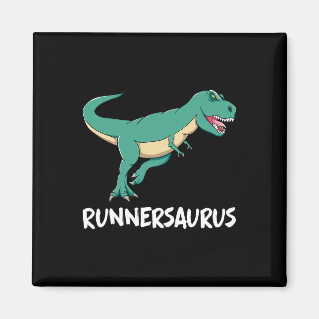 Imã Dinosaur T-rex Dino Exercício Divertido Cárdio Cor (Frente)