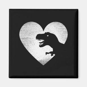 Imã Dinosaur Valentines Trex Amor Dinossauros Distress