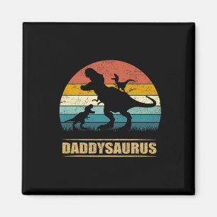 Imã Dinossaur Daddysaurus 2 Duas Crianças Dia de os pa
