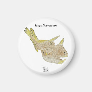 Imã Dinossaur Magnet Regaliceratops Greg Paul