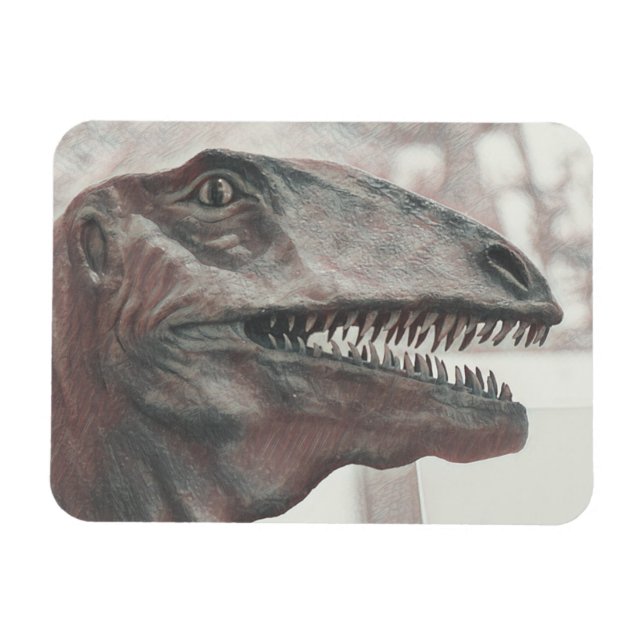 Ímã Dinossauro Assustador (Horizontal)