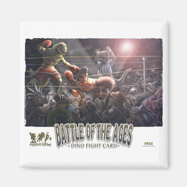 Imã Dinossauro Boxing (Frente)