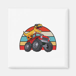 Imã Dinossauro Caminhão Monstro Preguiçoso Halloween C