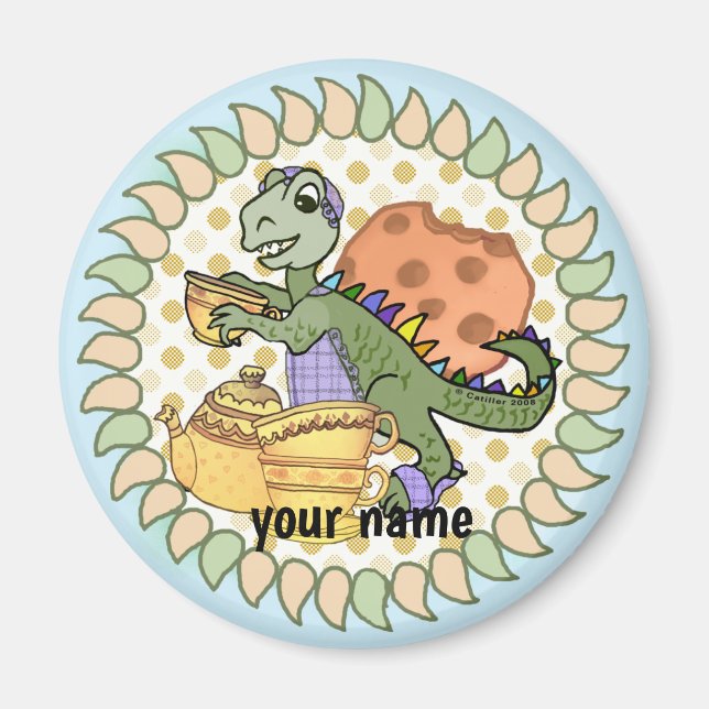 Imã Dinossauro Chá Rex (Frente)