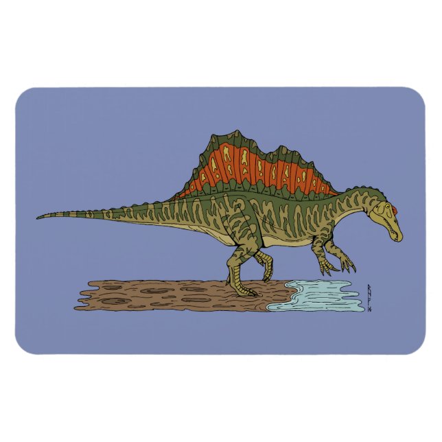 Ímã Dinossauro Cretáceo Espinossauro (Horizontal)
