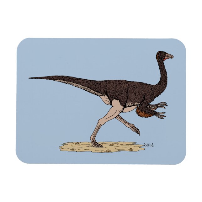 Ímã Dinossauro Cretáceo Ornithomimus (Horizontal)