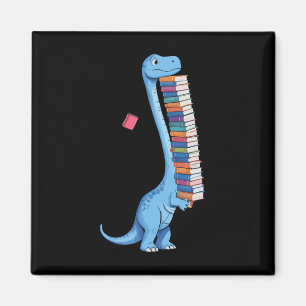 Imã Dinossauro De Leitura De Carregando De Livro Dino