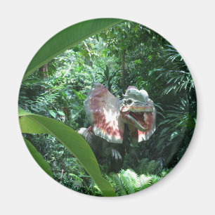 Imã Dinossauro do Dilophosaurus no selvagem