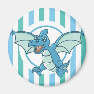 Imã Dinossauro do Dragão Azul e Verde