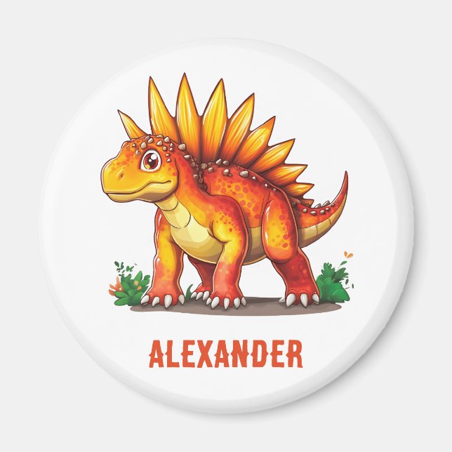 Imã Dinossauro do Stegossauro (Frente)