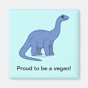 Imã Dinossauro do Vegan