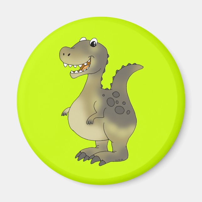 Imã Dinossauro engraçado (Frente)