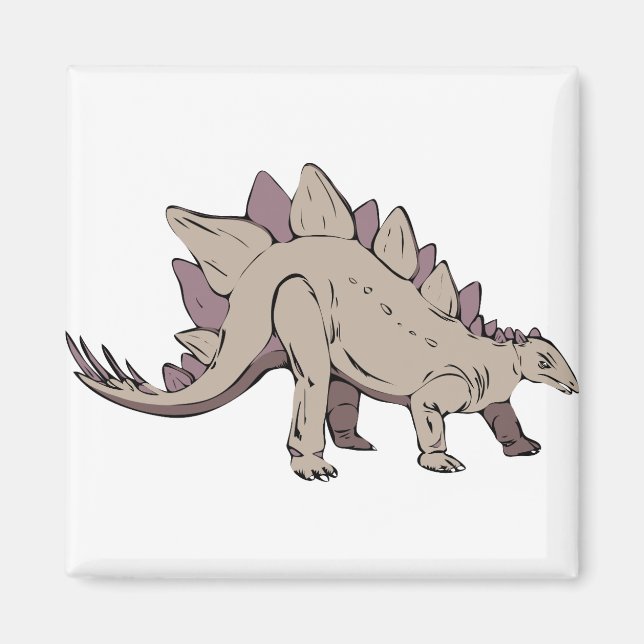 Imã dinossauro estegossauro antigo (Frente)