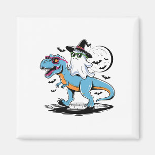 Imã Dinossauro Gótico T Rex E Fantasma Para O Hallowee