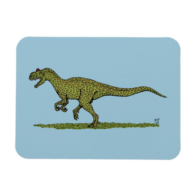 Ímã Dinossauro Jurássico Allosauro (Horizontal)