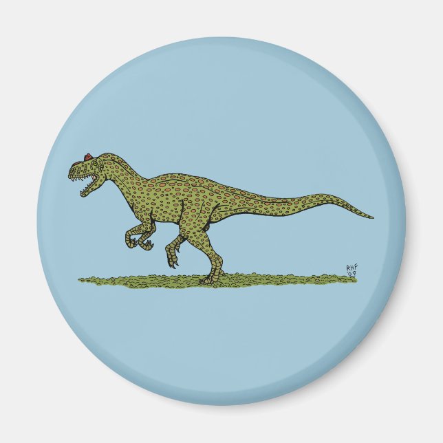 Imã Dinossauro Jurássico Allosauro (Frente)
