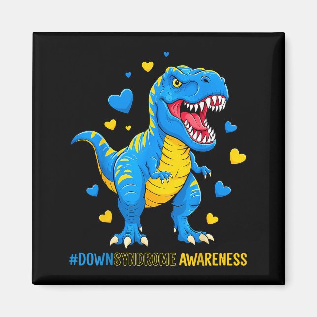 Imã Dinossauro Muito Incrível Síndrome de Down (Frente)