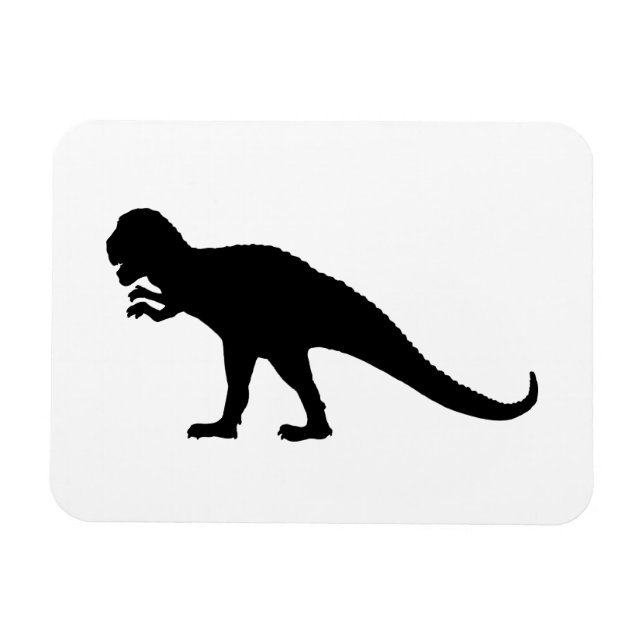 Ímã Dinossauro Negro (Horizontal)