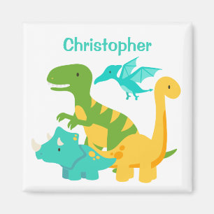 Imã Dinossauro para Crianças Bonitas Personalizado
