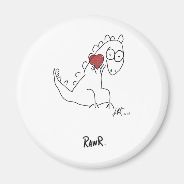 Imã Dinossauro Rawr! (Frente)