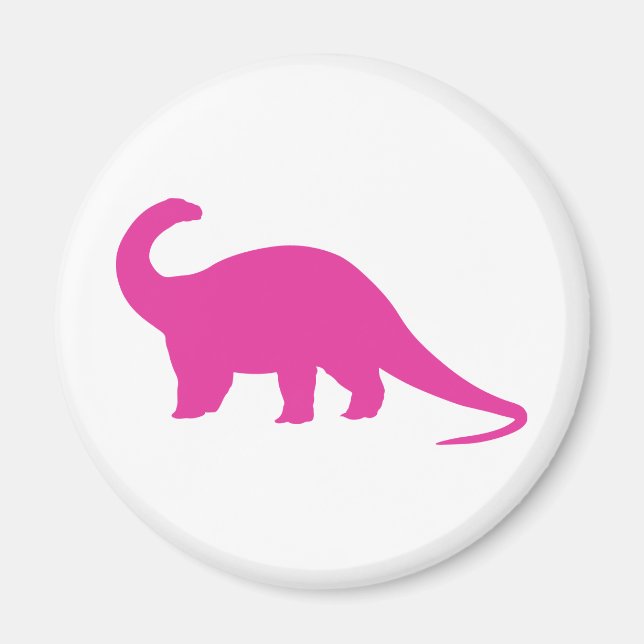 Imã Dinossauro Rosa (Frente)