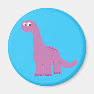 Imã Dinossauro roxo do Brontosaurus