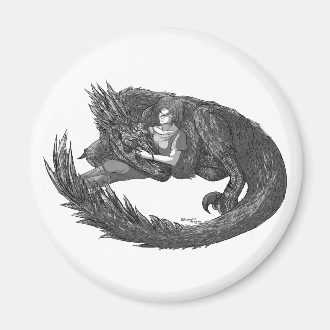 Imã Dinossauro Sonolento (Frente)