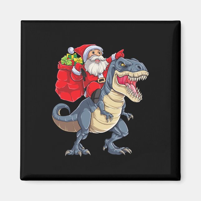 Imã Dinossauro T Rex Papais noeis de Natal Rapazes Men (Frente)