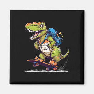 Imã Dinossauro T Rex Skate Legal Dinossauro Skatista 