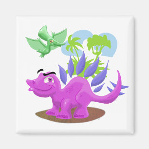 Imã Dinossauros Cartoon