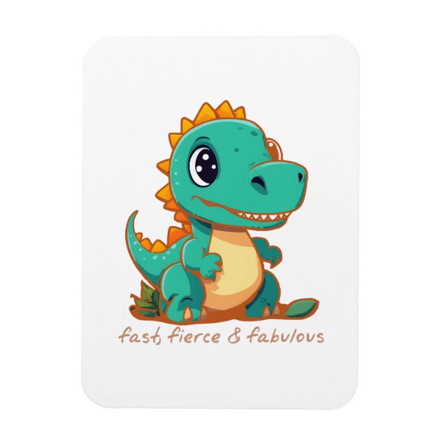 Ímã Dinossauros Ferozes (Vertical)