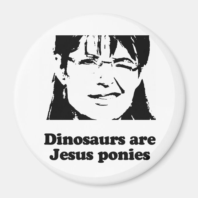 Imã Dinossauros são pôneis de Jesus (Frente)