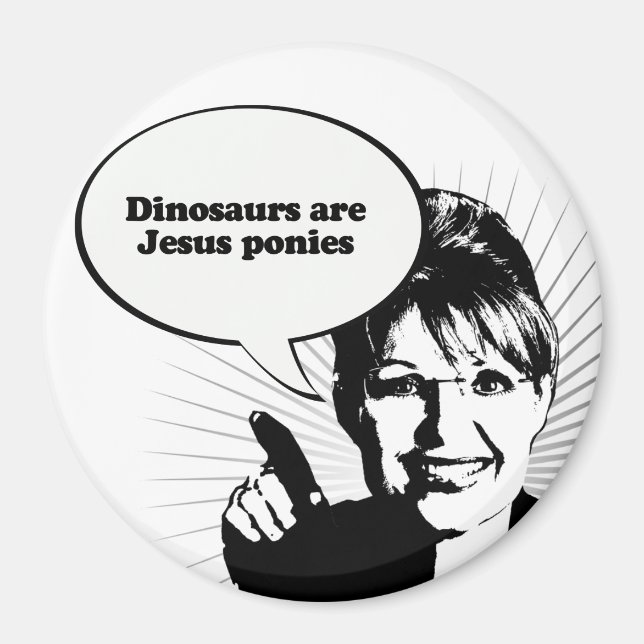 Imã Dinossauros são pôneis de Jesus (Frente)