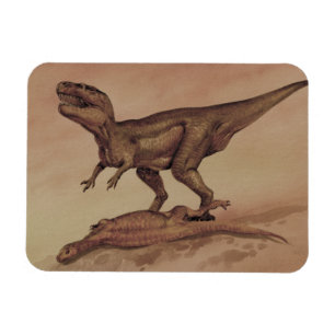 Ímã Dinossauros Vintage, Giganotosaurus Carnívoro