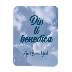Ímã Dio Te Benedica Religião Italiana
