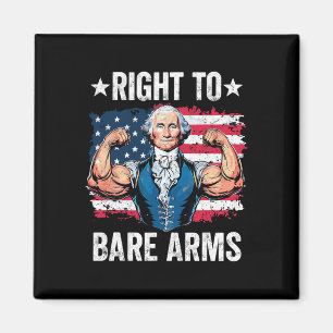 Imã Direito À Bare Arms George Washington Bodybuilder