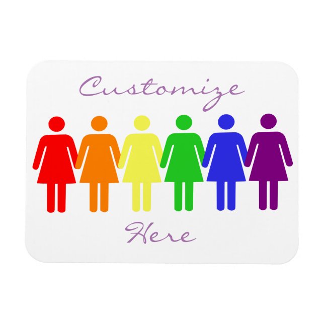 Ímã Direitos das mulheres LGBTQIA Thunder_Cove 2017 (Horizontal)