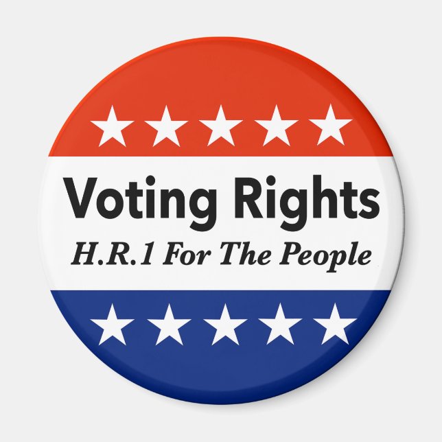 Imã Direitos De Voto RH1 Para A Lei Pessoas (Frente)