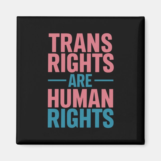 Imã Direitos Trans São Direitos Humanos Orgulho Transg (Frente)