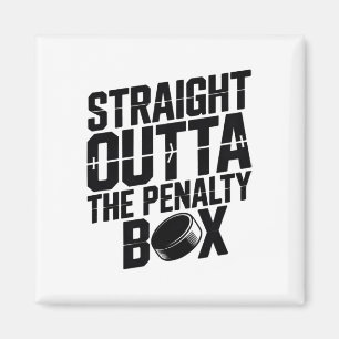 Imã Direto da Caixa de Penalidade Funny Hockey Ice Ri