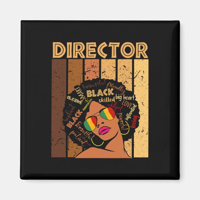 Imã Diretor Mulheres Afro Afro-Americanas História Neg (Frente)