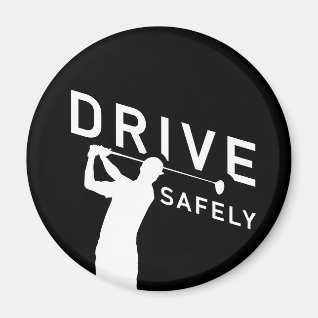 Imã Dirija com segurança - Engraçada citação de Golfer (Frente)