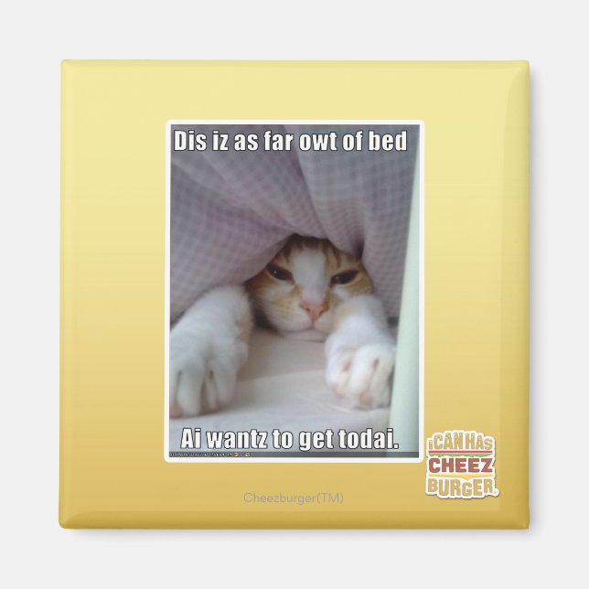 Imã Dis iz tão longe da cama. (Frente)