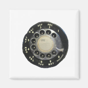 Imã Discagem de Telefone Rotativo Antigo
