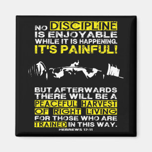 Imã DISCIPLINE - Motivação de Workout ao Quadrado