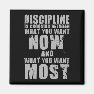 Imã DISCIPLINE - Palavras Motivacionais