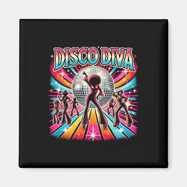 Imã Disco Ball Disco Diva Queen (Frente)