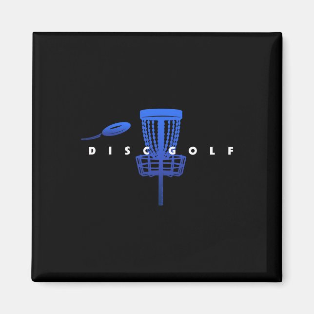 Imã Disco de Golfe Estilizado Legal Com Sket E Disco - (Frente)